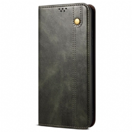 Kožené Pouzdro Folio Motorola Edge 50 Fusion Voskovaná Imitace Kůže