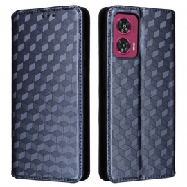 Kožené Pouzdro Motorola Edge 50 Fusion 3d Diamanty