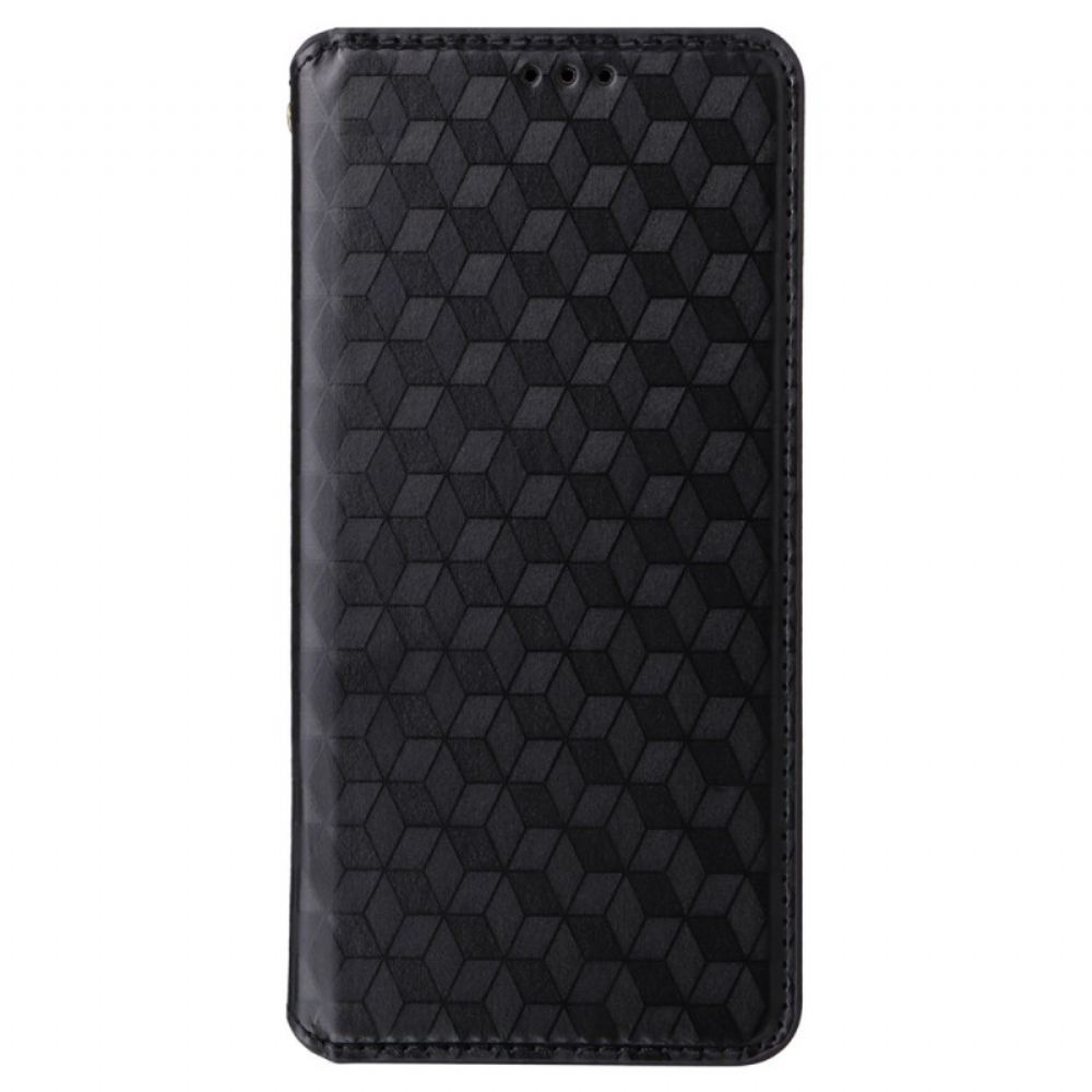 Kožené Pouzdro Motorola Edge 50 Fusion 3d Diamanty