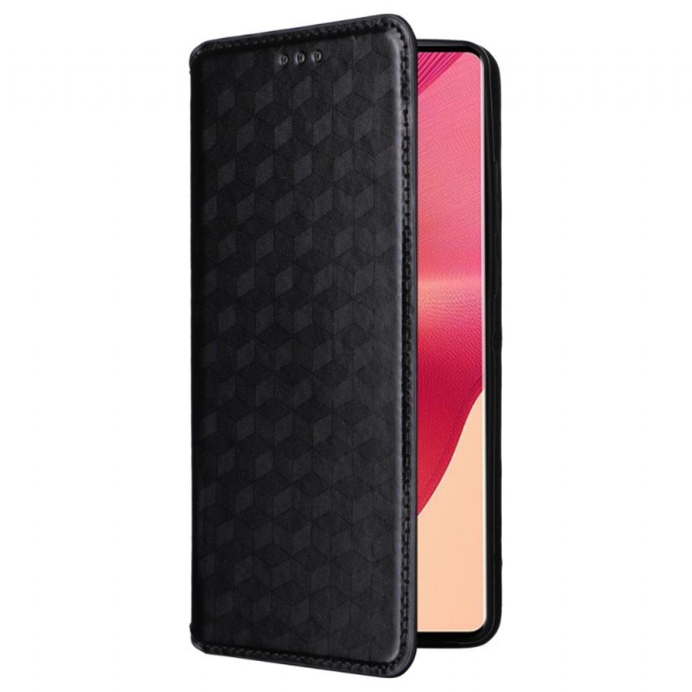 Kožené Pouzdro Motorola Edge 50 Fusion 3d Diamanty