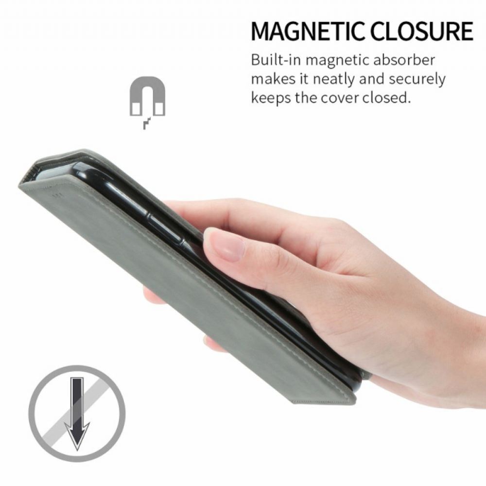 Kožené Pouzdro Motorola Edge 50 Fusion Kryty Na Mobil Semišový Efekt