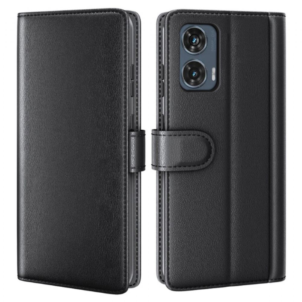 Kožený Kryt Motorola Edge 50 Fusion Kůže