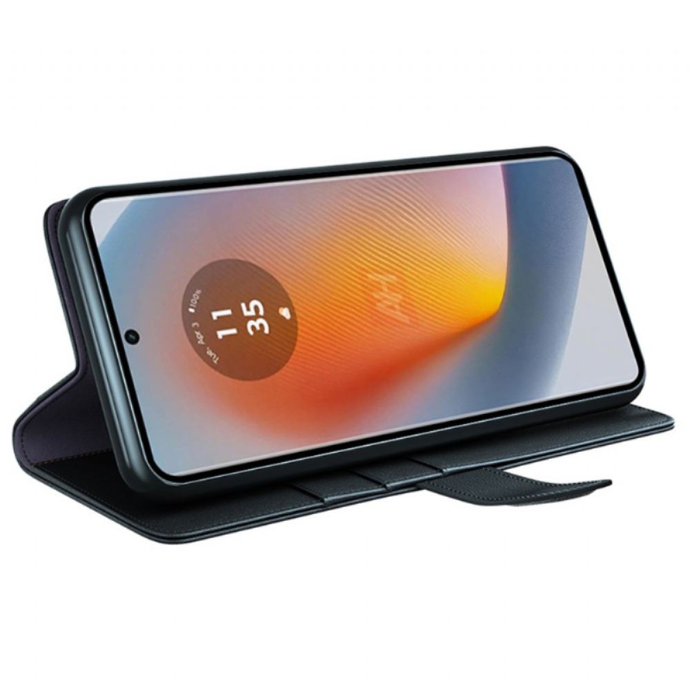 Kožený Kryt Motorola Edge 50 Fusion Kůže