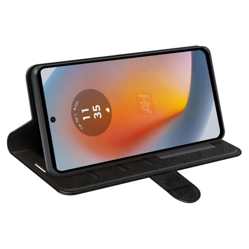 Kožený Kryt Motorola Edge 50 Fusion Ročník