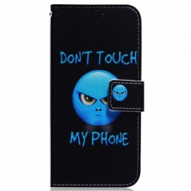 Kožený Kryt Motorola Edge 50 Fusion Telefon Emoji
