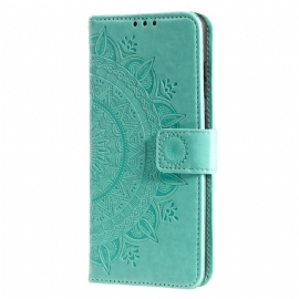 Kožený Kryt Na Motorola Edge 50 Fusion Mandala Sun