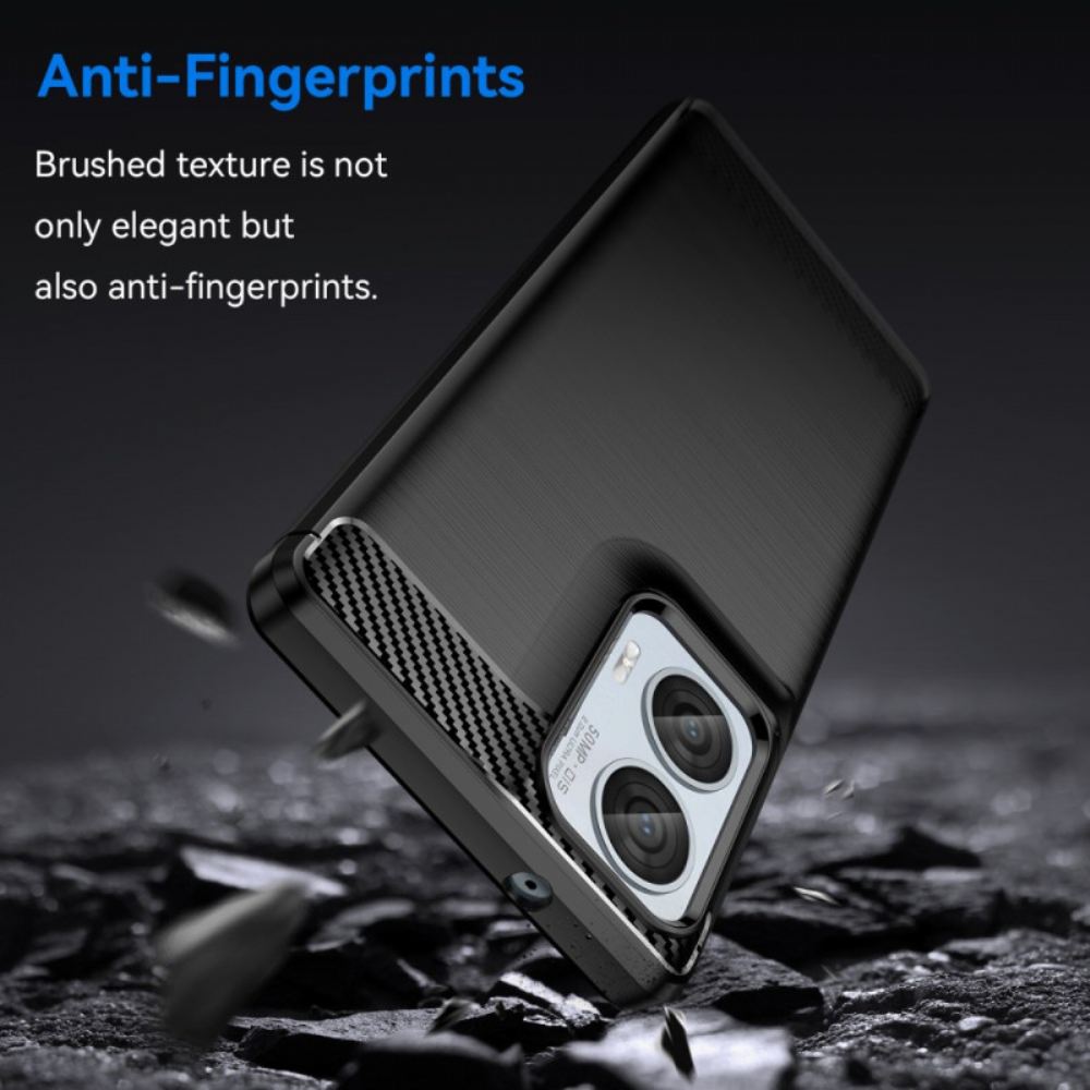 Kryt Motorola Edge 50 Fusion Kartáčované Uhlíkové Vlákno