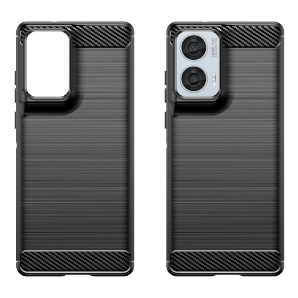 Kryt Motorola Edge 50 Fusion Kartáčované Uhlíkové Vlákno