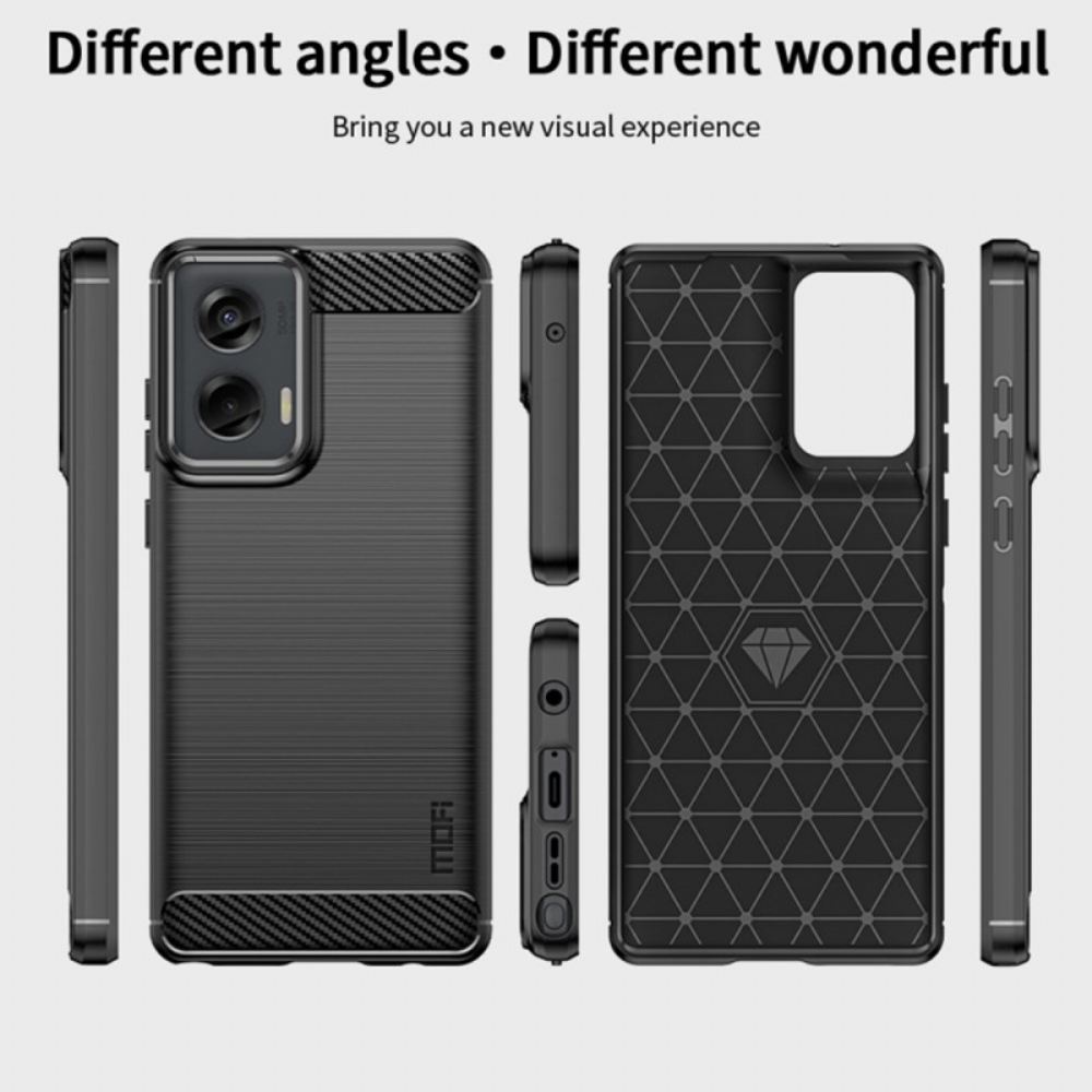 Kryt Motorola Edge 50 Fusion Kryty Na Mobil Mofi Kartáčované Uhlíkové Vlákno