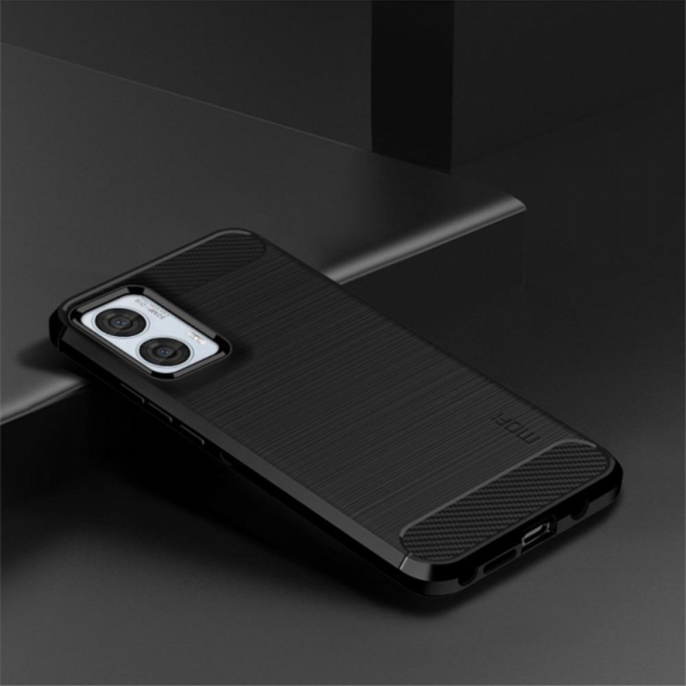 Kryt Motorola Edge 50 Fusion Kryty Na Mobil Mofi Kartáčované Uhlíkové Vlákno