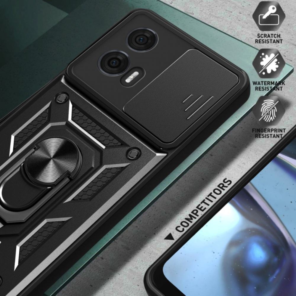 Kryt Motorola Edge 50 Fusion Podpora Prstencového A Posuvného Chrániče Fotoaparátu