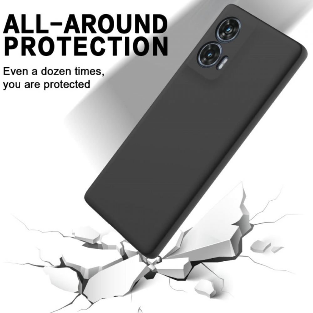 Kryt Motorola Edge 50 Fusion Řemínek Z Tekutého Silikonu
