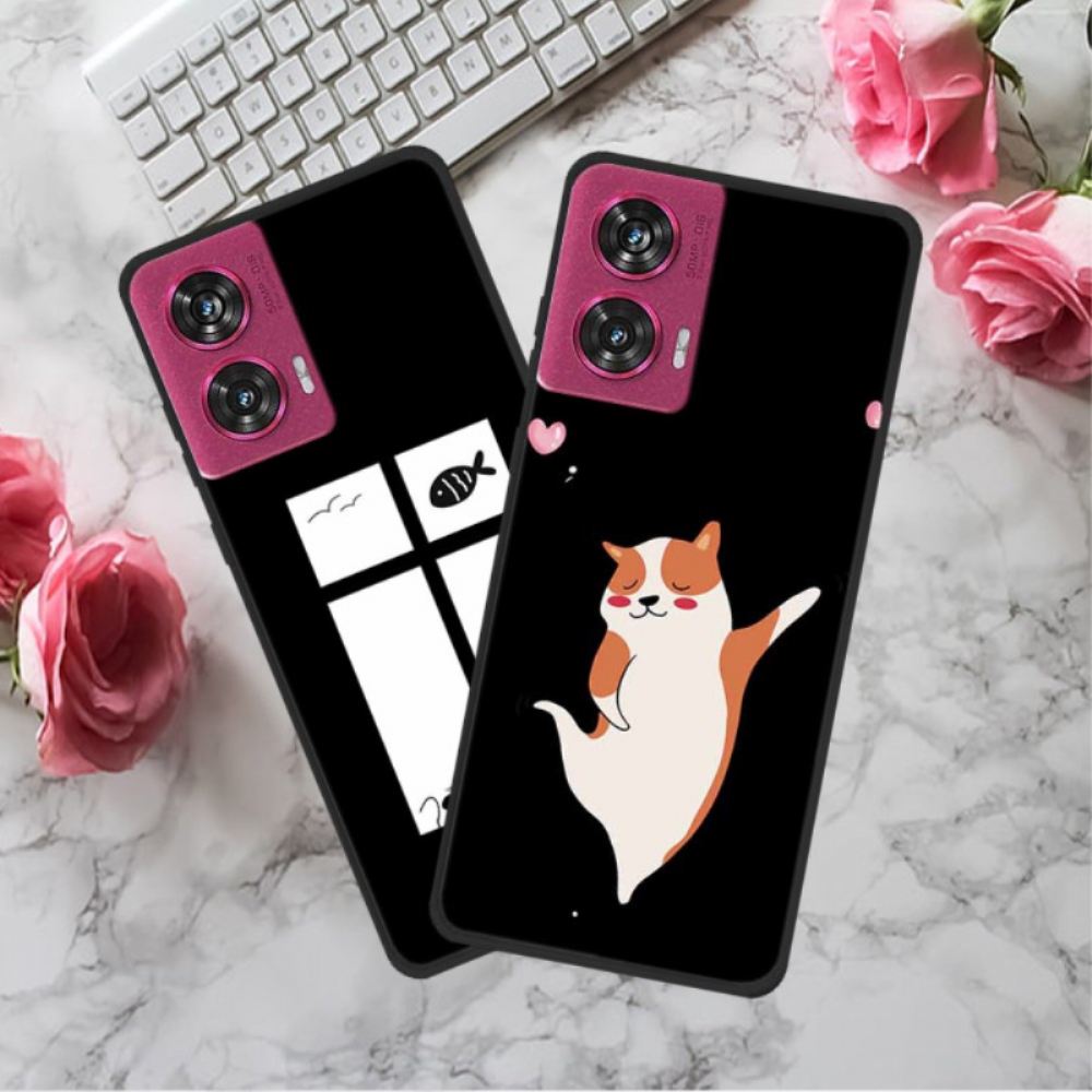 Kryt Na Motorola Edge 50 Fusion Bílé Srdce