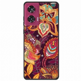 Kryt Na Motorola Edge 50 Fusion Zlaté Květy Cercis