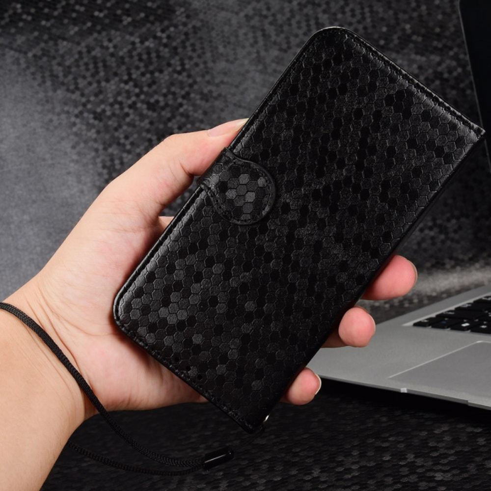 Peněženková Pouzdra Motorola Edge 50 Fusion Brilantní Steh S Popruhem