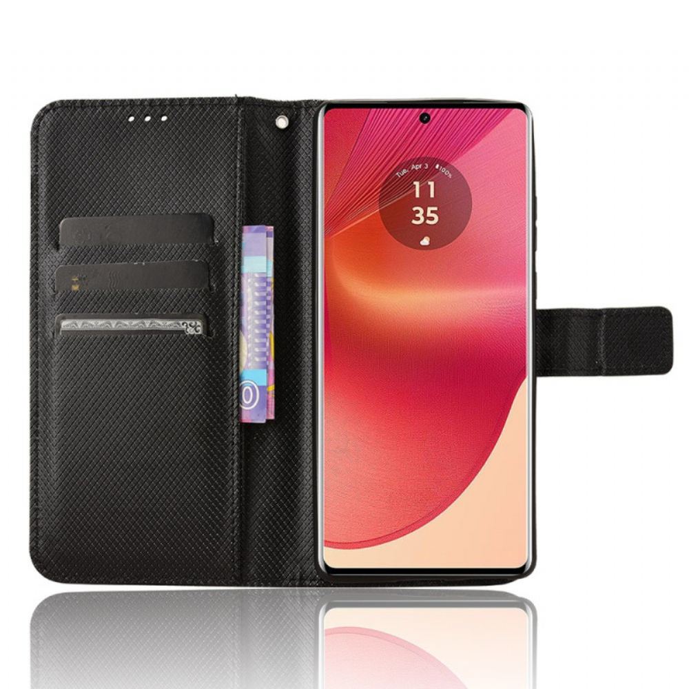 Peněženková Pouzdra Motorola Edge 50 Fusion Kryty Na Mobil Popruhové Body