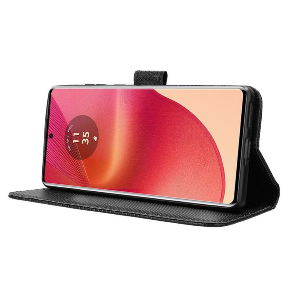Peněženková Pouzdra Motorola Edge 50 Fusion Kryty Na Mobil Popruhové Body