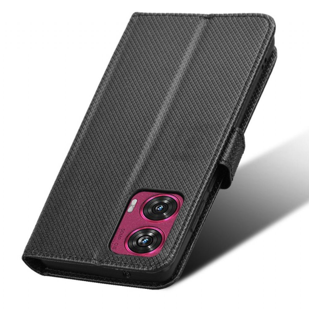 Peněženková Pouzdra Motorola Edge 50 Fusion Kryty Na Mobil Popruhové Body