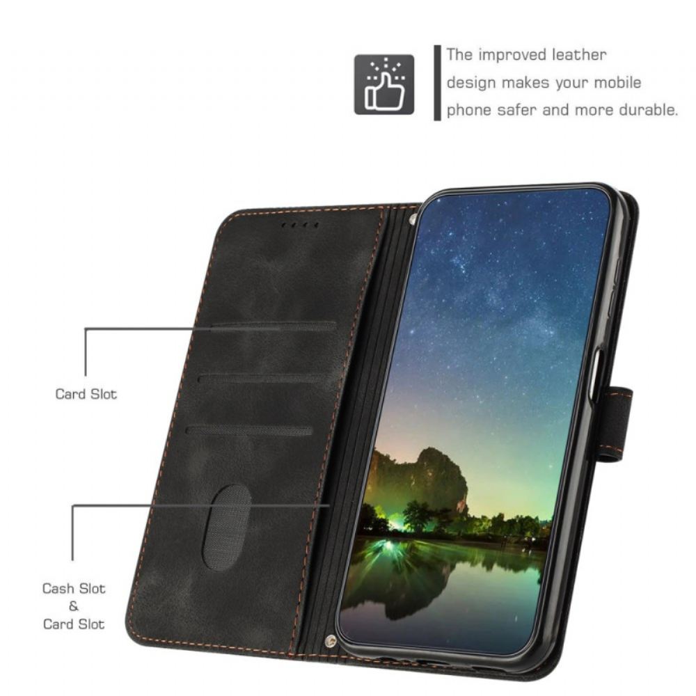 Peněženková Pouzdra Motorola Edge 50 Fusion Kryty Na Mobil Trojúhelníkový Vzor