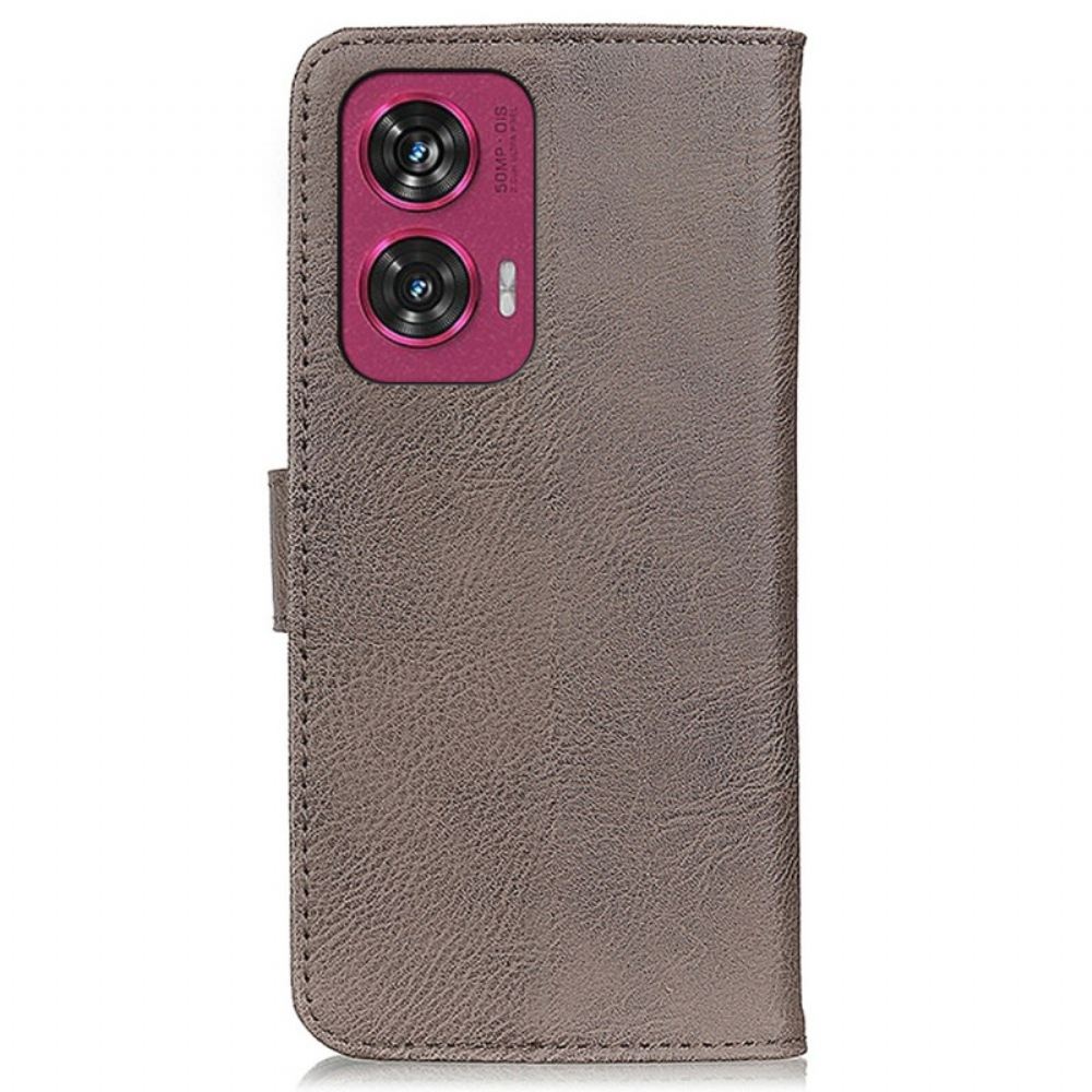 Peněženková Pouzdra Motorola Edge 50 Fusion Kryty Na Mobil Vintage Styl Khazneh