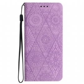 Kožené Pouzdro Folio Na Xiaomi 15t Pro Patchwork