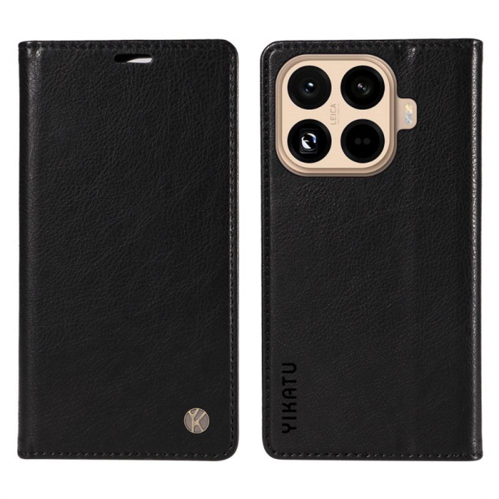 Kožené Pouzdro Folio Xiaomi 15t Pro Retro Styl Yikatu