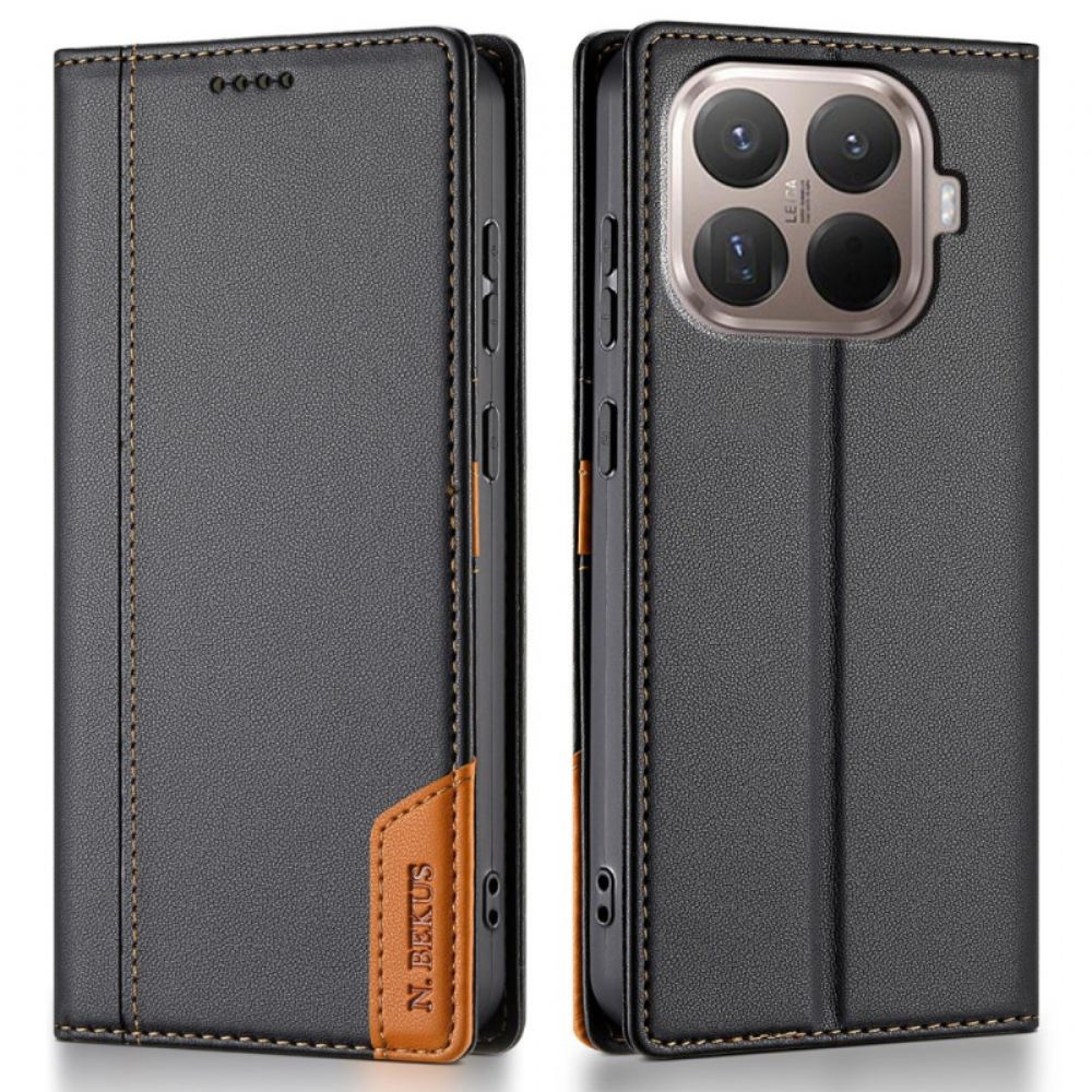 Kožené Pouzdro Folio Xiaomi 15t Pro Technologie Anti-rfid