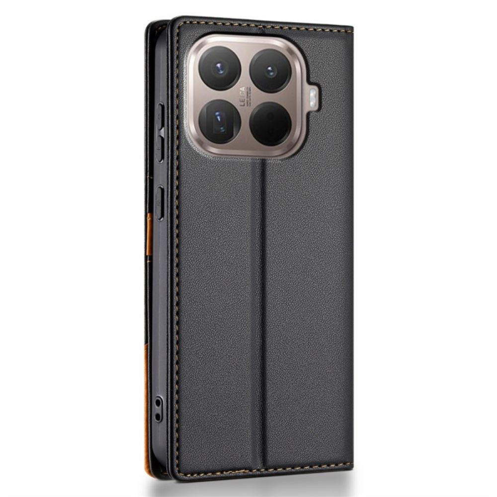 Kožené Pouzdro Folio Xiaomi 15t Pro Technologie Anti-rfid