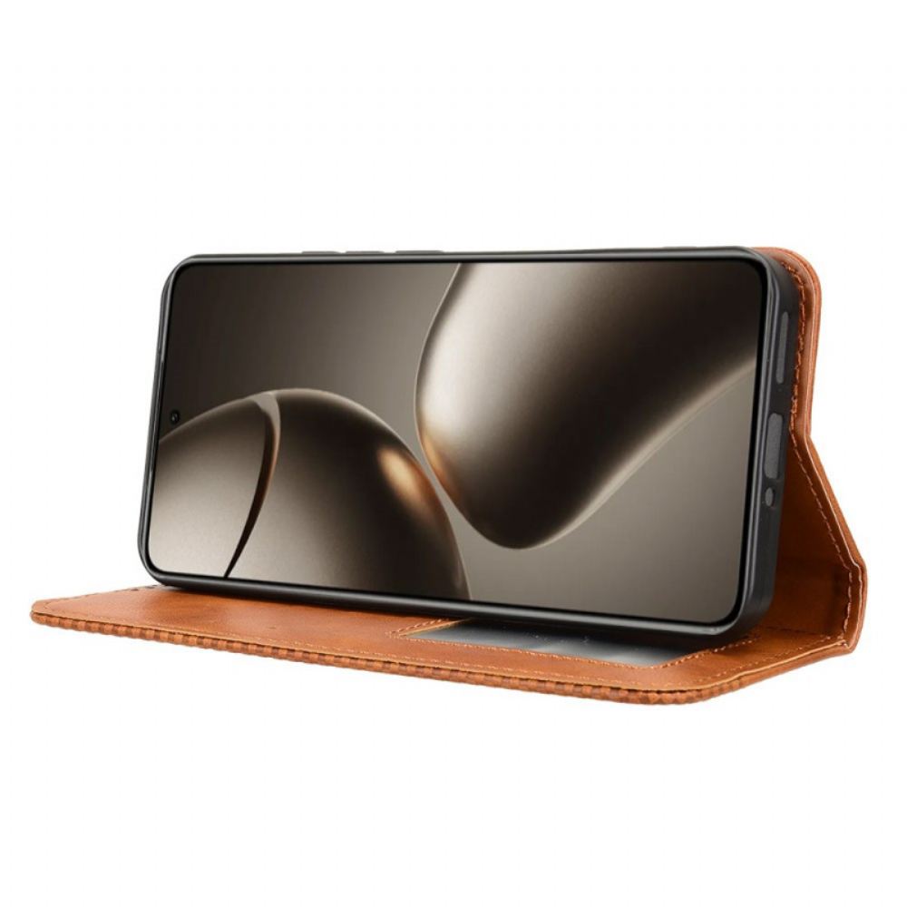 Kožené Pouzdro Folio Xiaomi 15t Pro Vintage Okraj