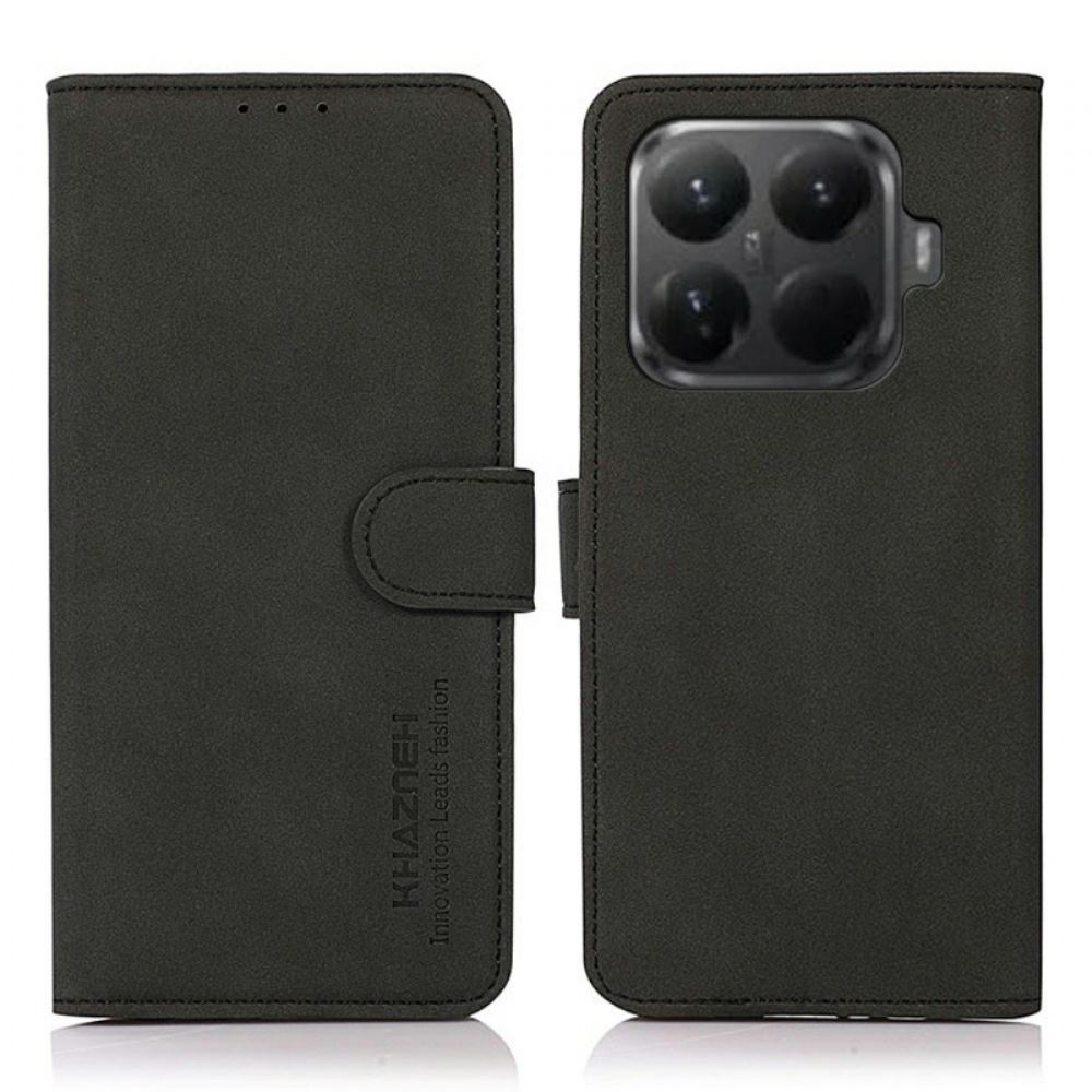 Kožený Kryt Na Xiaomi 15t Pro Semišový Efekt Khazneh