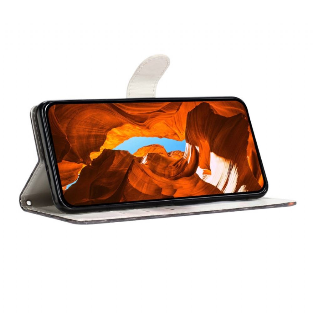 Kožený Kryt Xiaomi 15t Pro Modrý Mramor