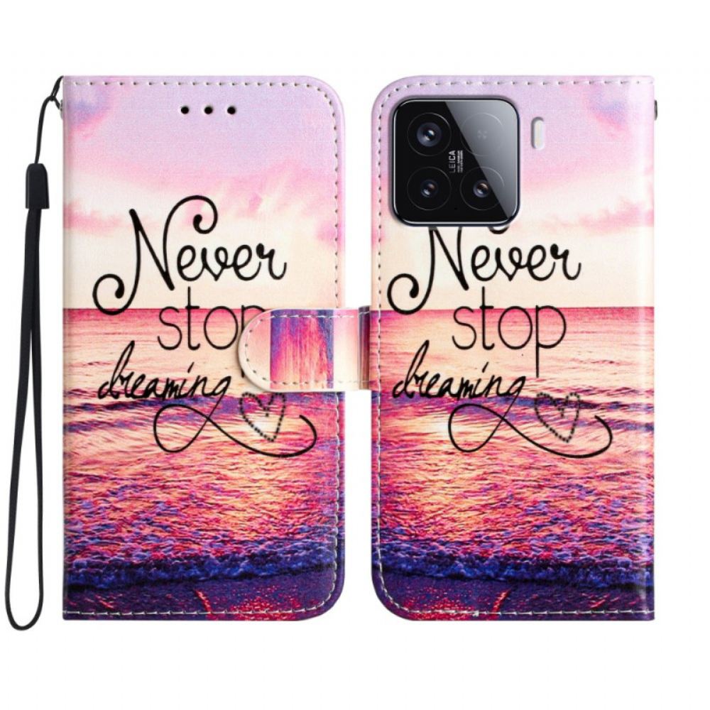 Kožený Kryt Xiaomi 15t Pro Nikdy Nepřestávej