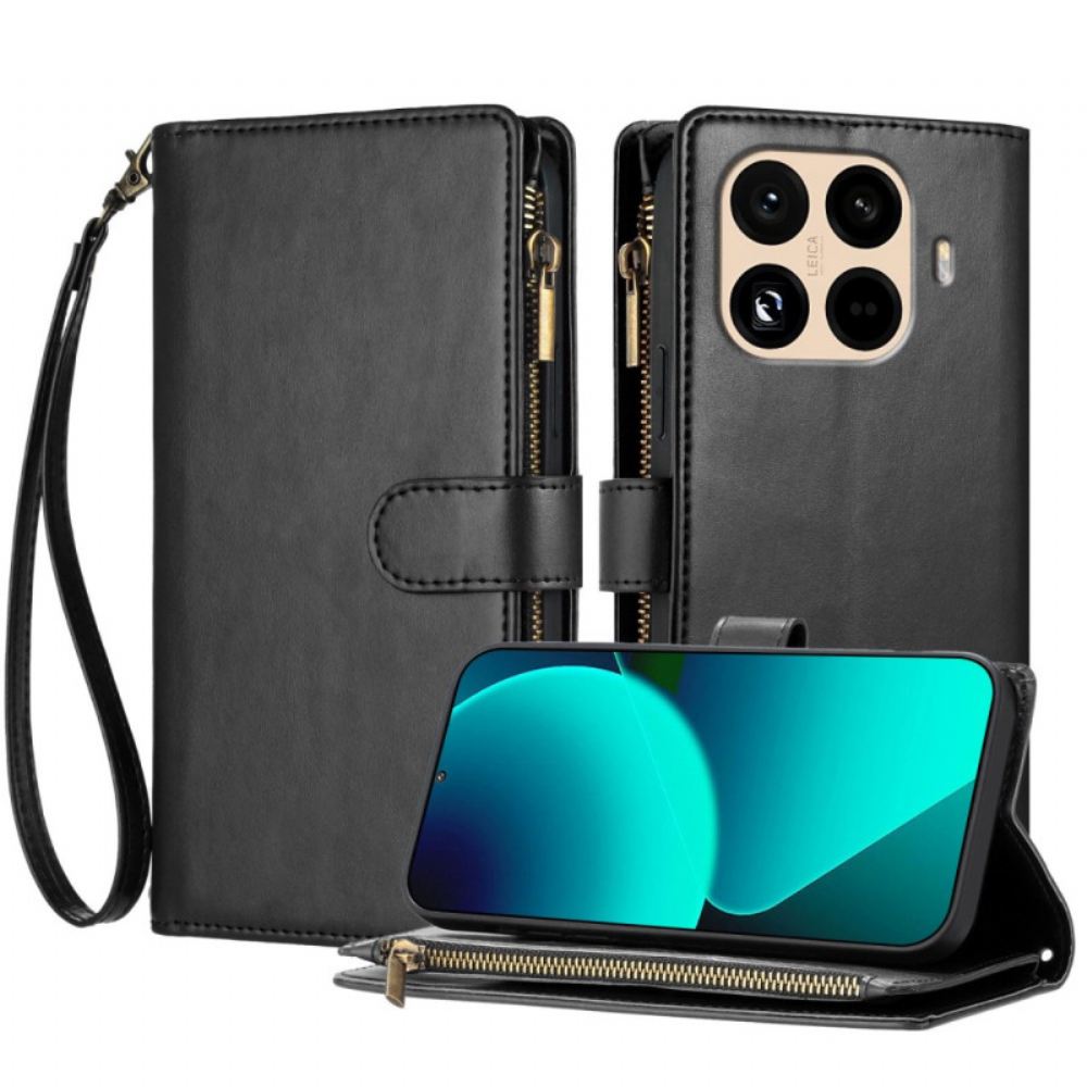 Kožený Kryt Xiaomi 15t Pro Peněženka S Koženým Efektem