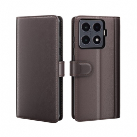 Kožený Kryt Xiaomi 15t Pro Pravá Kůže