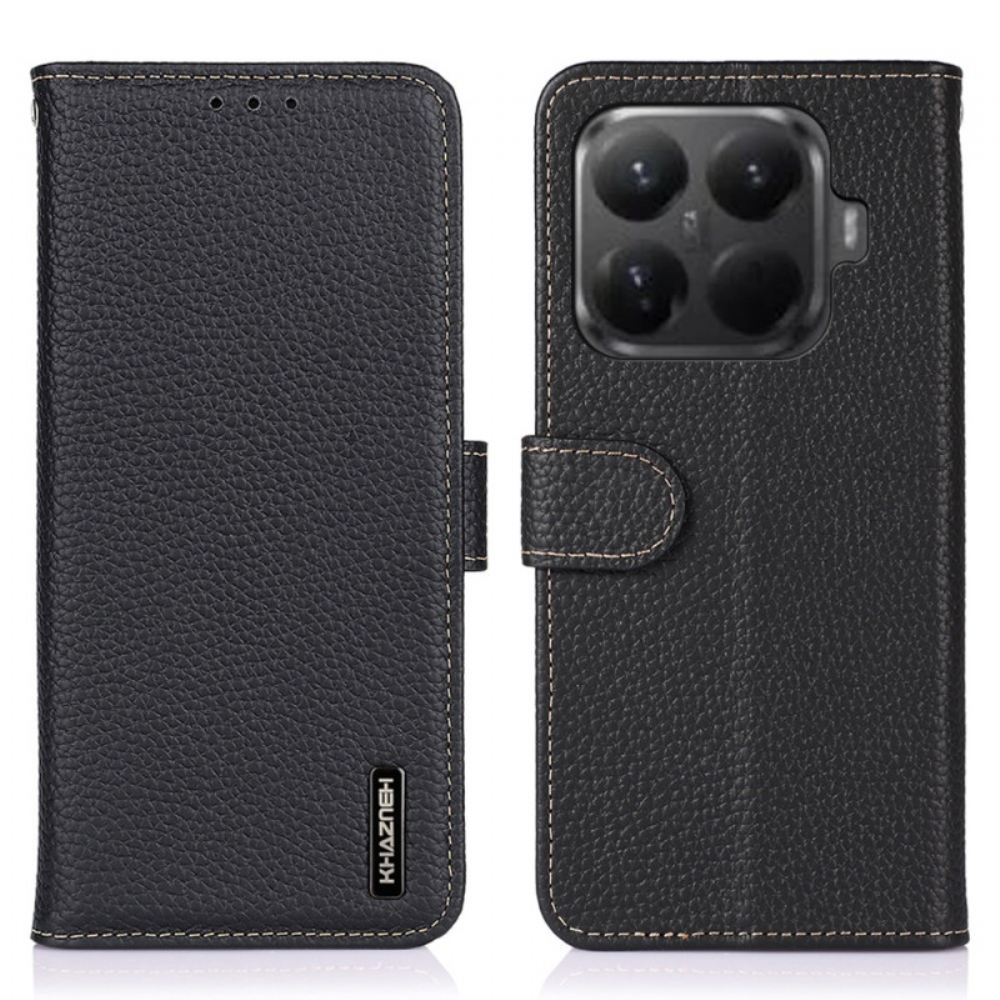 Kožený Kryt Xiaomi 15t Pro Prémiová Kůže