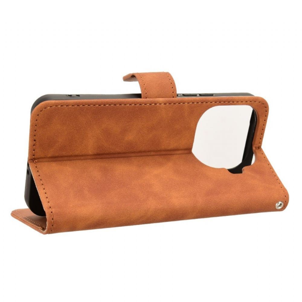 Kožený Kryt Xiaomi 15t Pro Semišový Efekt