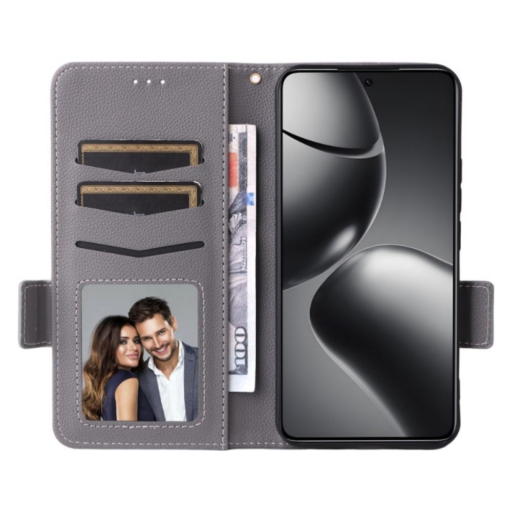 Kožený Kryt Xiaomi 15t Pro Umělá Kůže Se Šňůrkou Na Krk