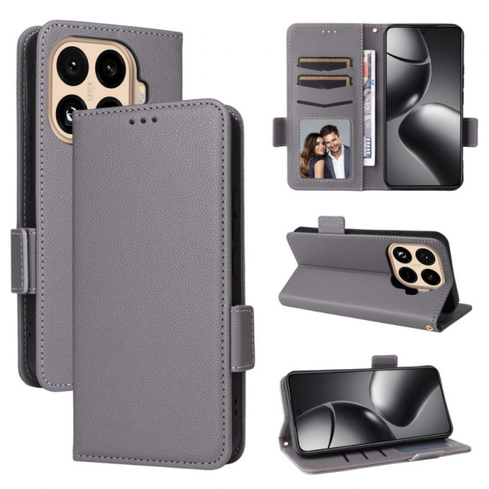 Kožený Kryt Xiaomi 15t Pro Umělá Kůže Se Šňůrkou Na Krk