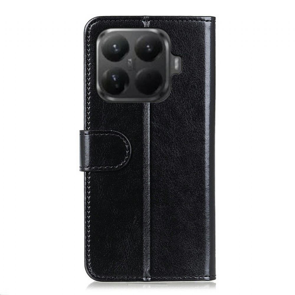 Kožený Kryt Xiaomi 15t Pro Voskovaná Umělá Kůže