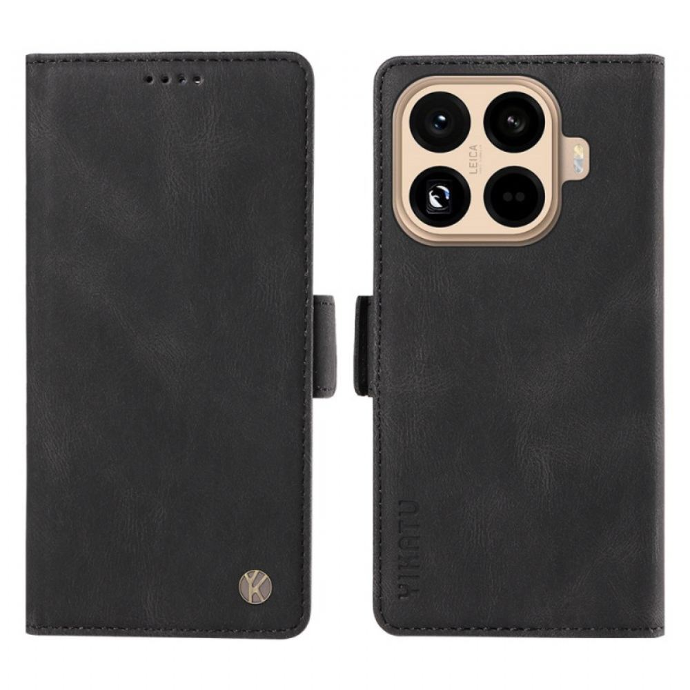 Kožený Kryt Xiaomi 15t Pro Yikatu Kožený Efekt