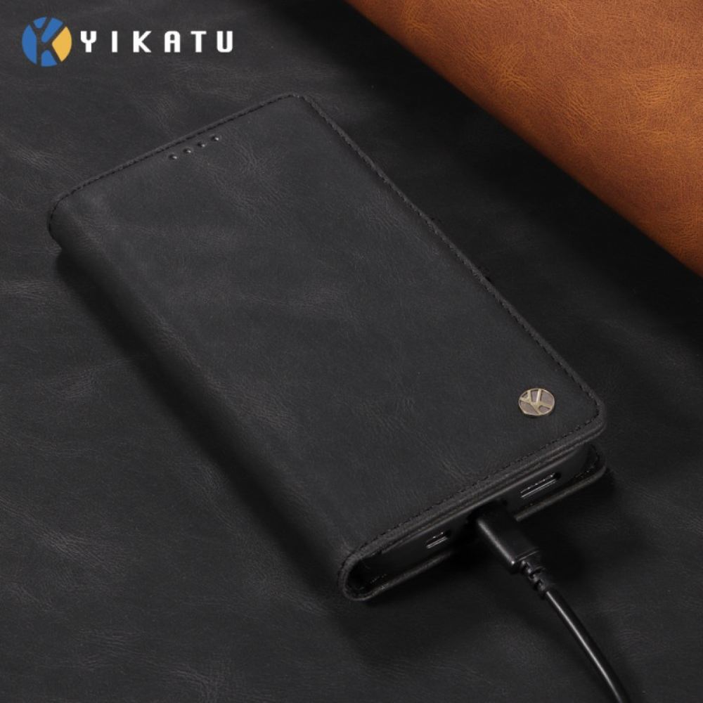 Kožený Kryt Xiaomi 15t Pro Yikatu Kožený Efekt