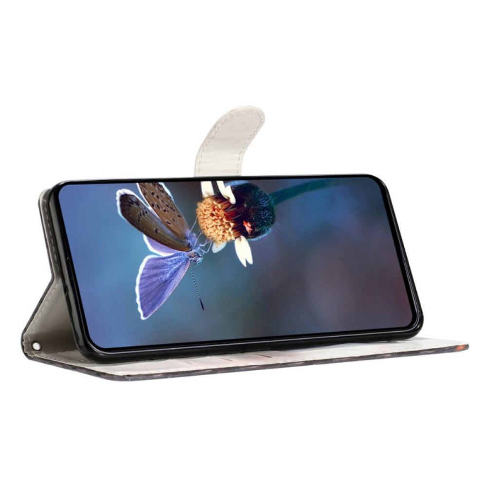 Kožený Kryt Xiaomi 15t Pro Zlatí Motýli