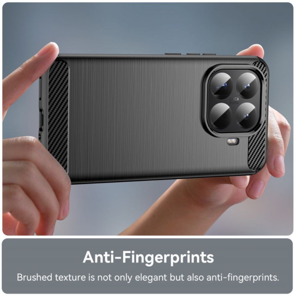 Kryt Xiaomi 15t Pro Kryty Na Mobil Kartáčovaná Uhlíková Vlákna