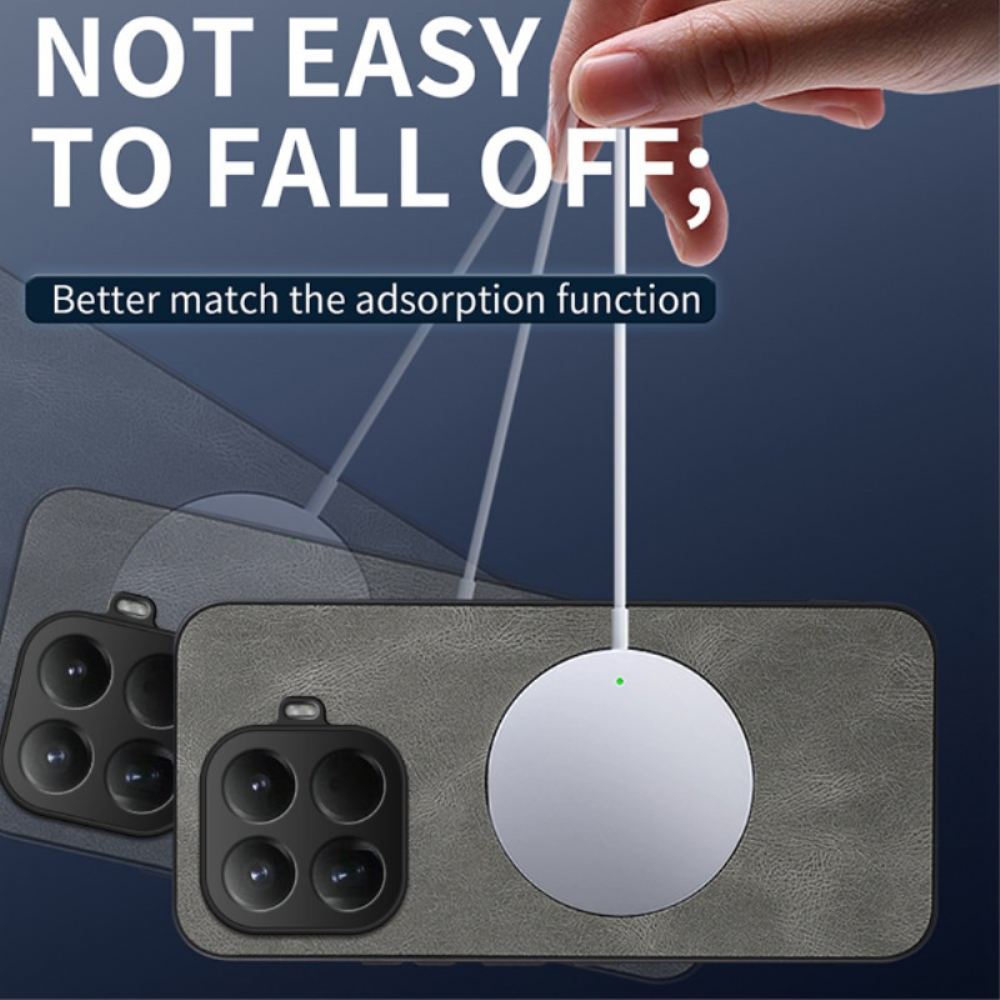 Kryt Xiaomi 15t Pro Kryty Na Mobil Kožený Efekt Magsafe