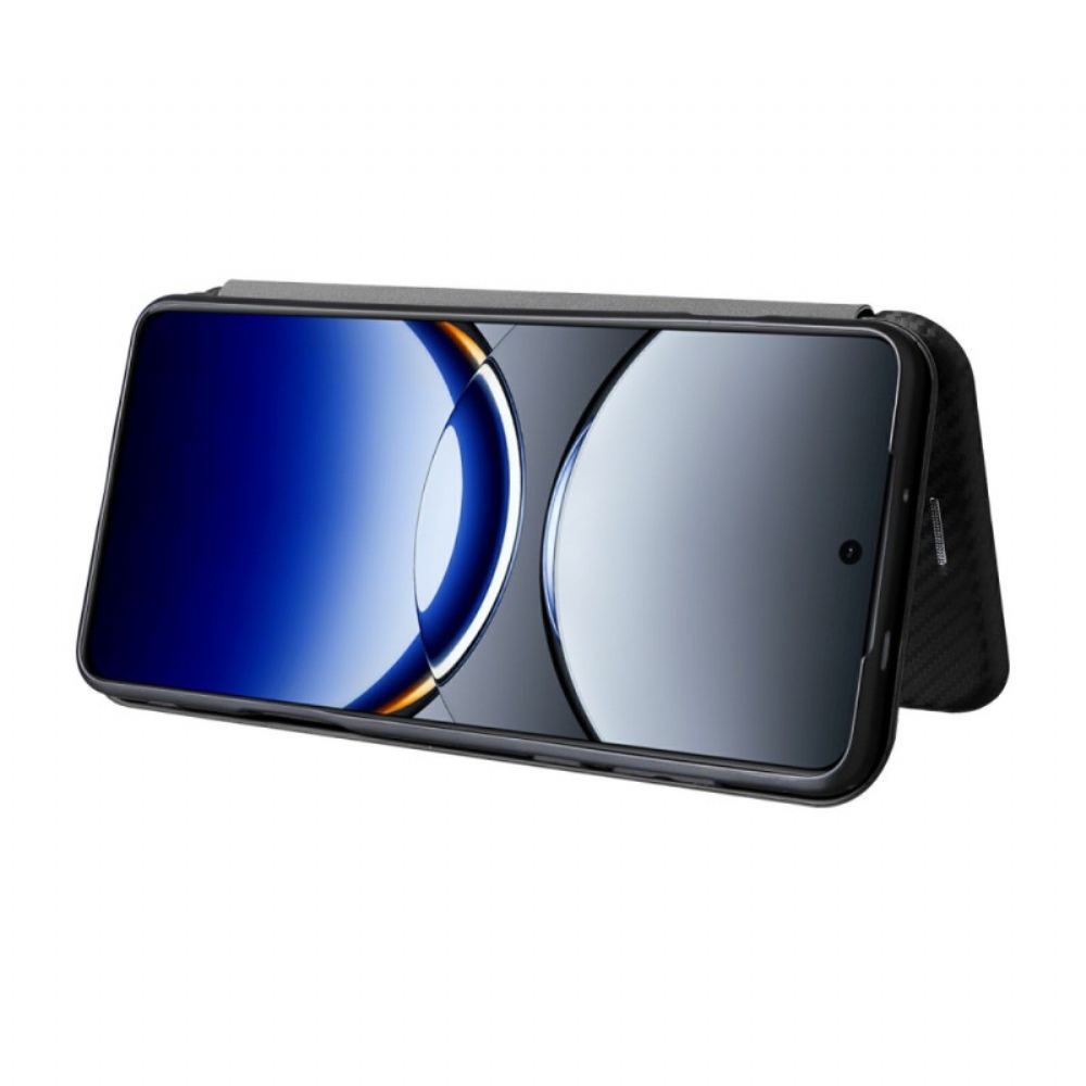 Kožené Pouzdro Folio Na Oppo Find X8 Pro Uhlíková Vlákna