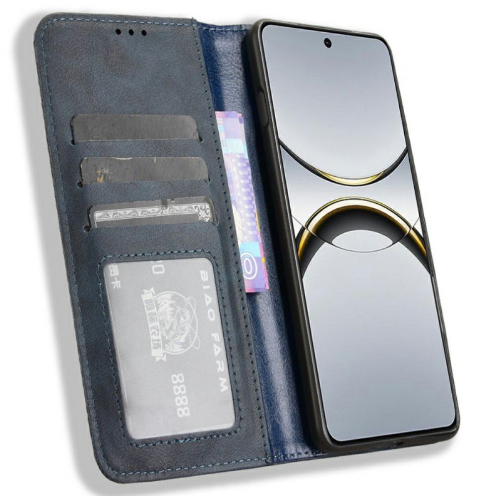 Kožené Pouzdro Folio Na Oppo Find X8 Pro Vintage Frieze