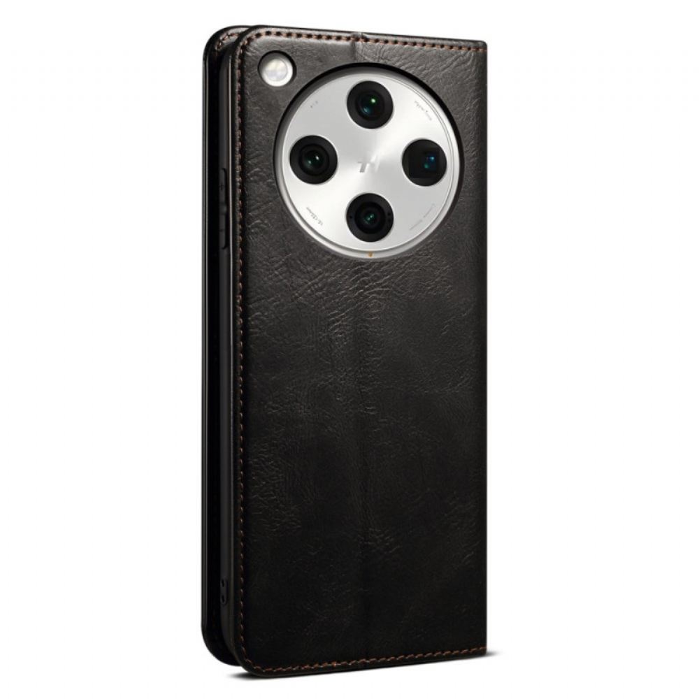 Kožené Pouzdro Oppo Find X8 Pro Kryty Na Mobil Voskovaná Umělá Kůže