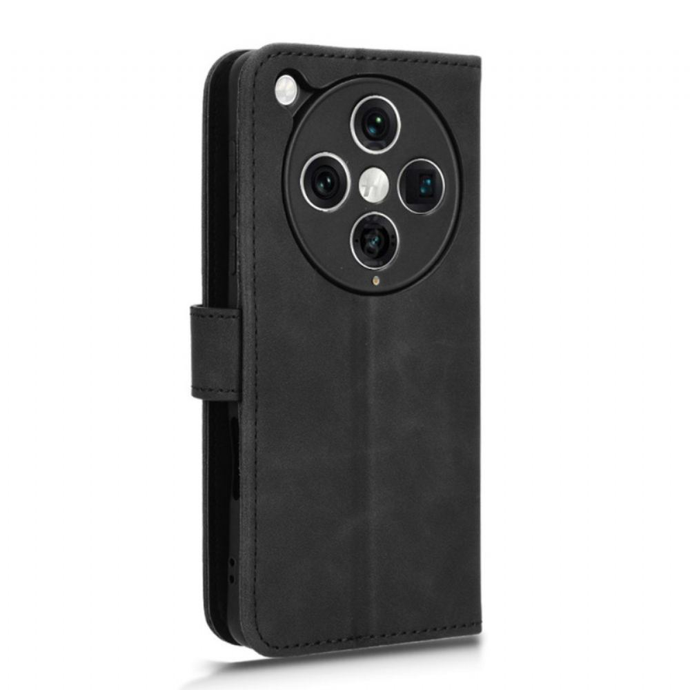 Kožený Kryt Na Oppo Find X8 Pro Semišový Efekt