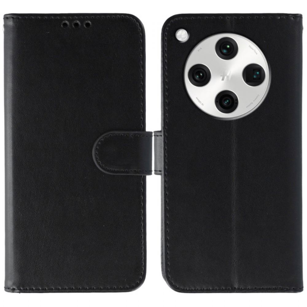 Kožený Kryt Na Oppo Find X8 Pro Řemínek Z Umělé Kůže