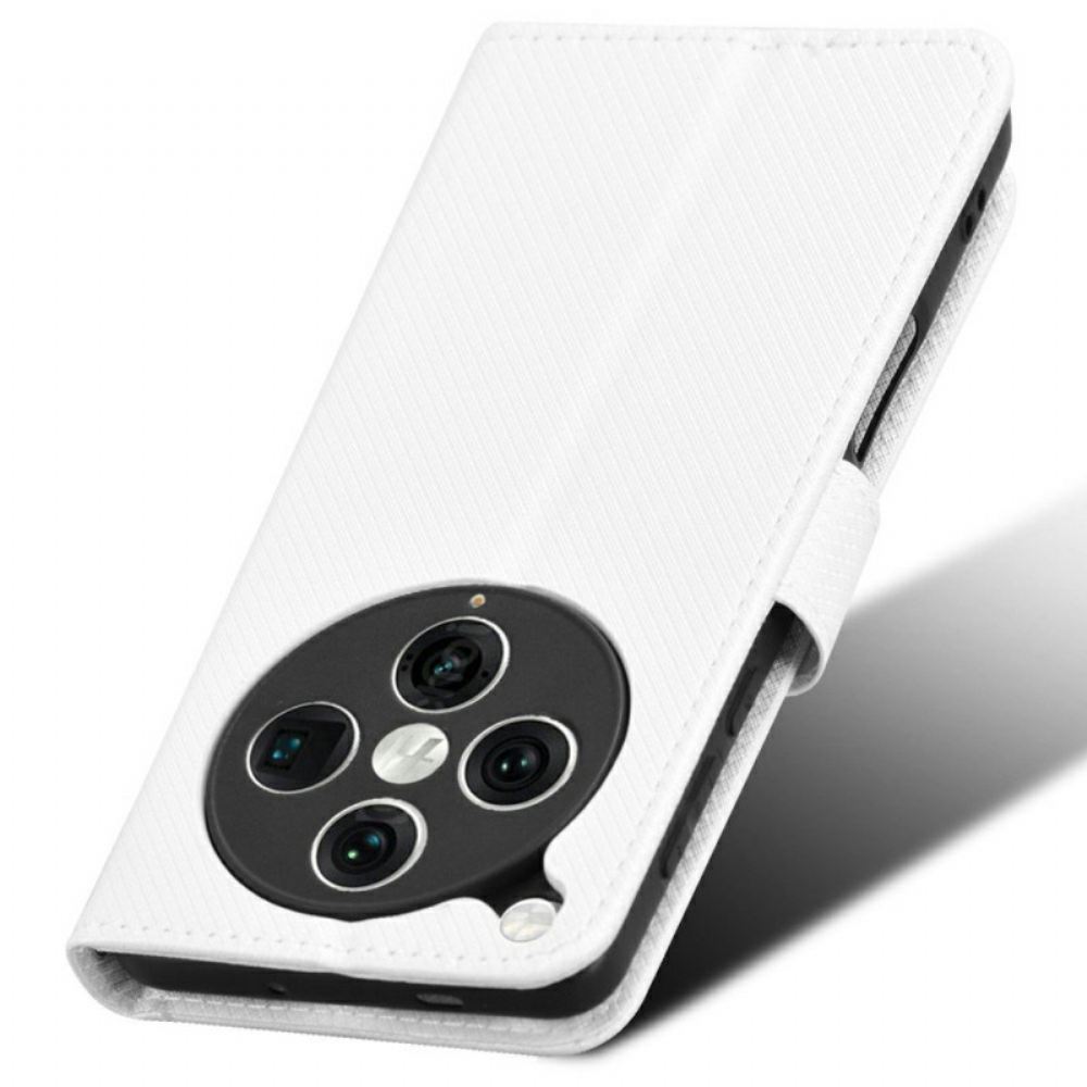 Kožený Kryt Oppo Find X8 Pro Diamantová Textura